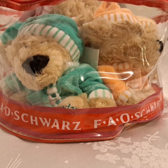 F.A.O. SCHWARZ Sleepy Time Teddy Bears Days Of The Week! - Picture 12 of 16